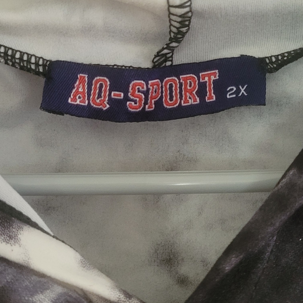 AQ SPORT Hoodie Top Size 2X - Picture 3 of 4